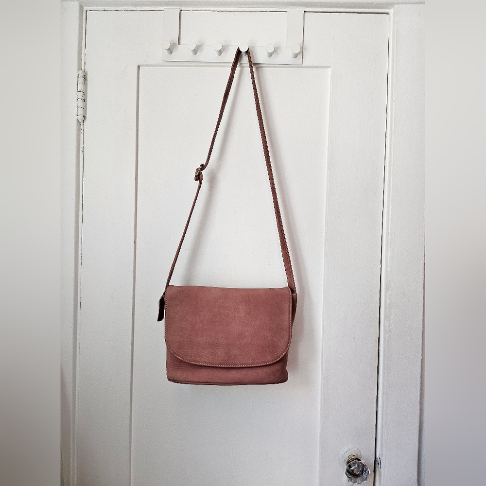 Vintage Coach Sonoma Flap Bag Nubuc 4935 Rose